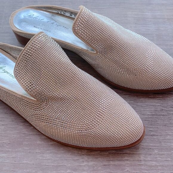 New Robert Clergerie Paris Alice open heel flat mules loafers slippers - Picture 13 of 16